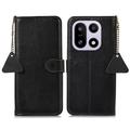 OnePlus 15 Wallet Leather Case with RFID - Black