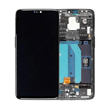 OnePlus 6 Prednja Maska i LCD Displej - Mirror Black