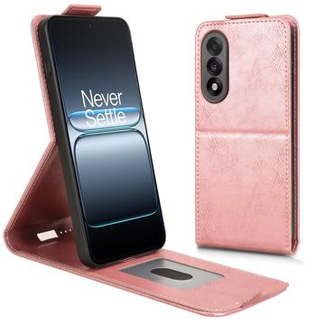 OnePlus Ace 5 Ultra/Nord 5 Vertical Flip Case with Stand - Rose Gold