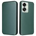 OnePlus Nord 2T Flip Futrola - Carbon Fiber - Zelena