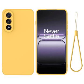 OnePlus Nord 5 Liquid Silicone Case with Hand Strap - Yellow