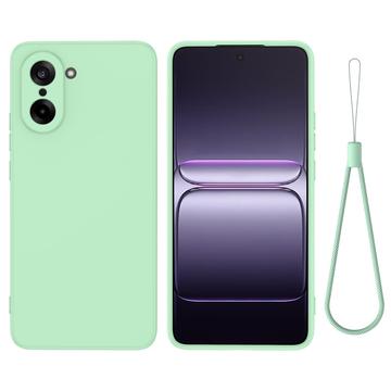 OnePlus Nord CE5 Liquid Silicone Case with Hand Strap - Green