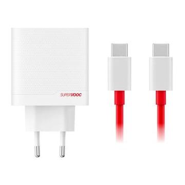 OnePlus SuperVOOC 80W Dual Ports GaN Power Adapter 5461100597 - White