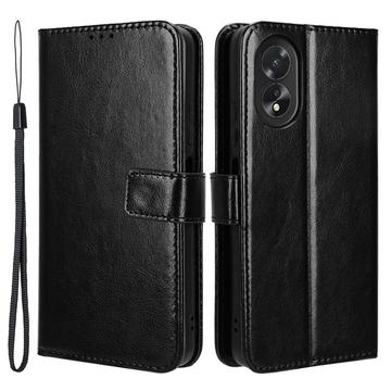 Oppo A18/A38 Wallet Case Magnetic Closure - Black