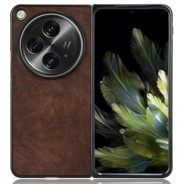 Oppo Find N3/OnePlus Open Presvučena Plastična Maska - Braon