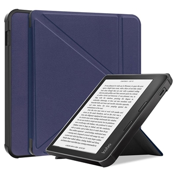 Kobo Libra 2 Origami Stand Folio Futrola - Tamnoplava