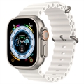 Apple Watch Ultra/8/SE (2022)/7/SE/6/5/4 Ocean Band Kaiš MQE93ZM/A - 49mm, 45mm, 44mm - Beli