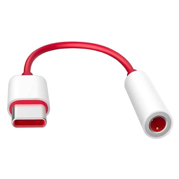 OnePlus USB-C / 3.5mm Adapter sa Kablom - Bulk - Crveni / Beli