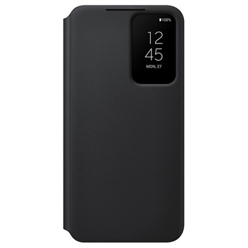 Samsung Galaxy S22+ 5G Smart Clear View Cover EF-ZS906CBEGEE (Open Box - Bulk Satisfactory) - Black