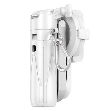 P15-C 2-in-1 Magnetic Selfie Stick and Tripod Stand with RGB Light - White