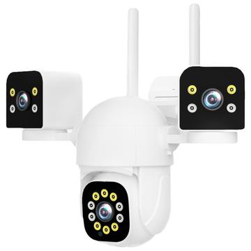 PC288-B3Y10-2MP Triple-Lens WiFi Surveillance Camera PTZ with 64GB Memory Card