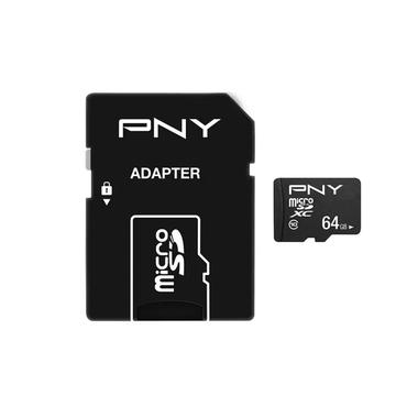 PNY Performance Plus microSDXC Memory Card P-SDU64G10PPL-GE