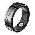 PX02 Crack Design Multi-Function Smart Ring with Photo Control - Size: 21.5mm - Black