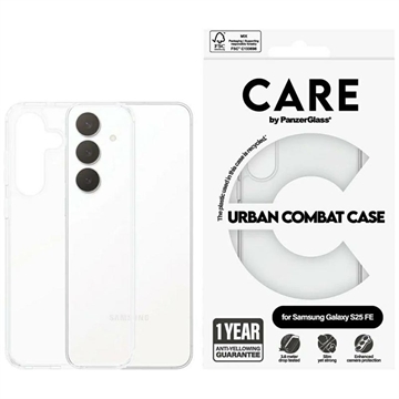 Samsung Galaxy S25 FE PanzerGlass Care Urban Combat Case - Transparent