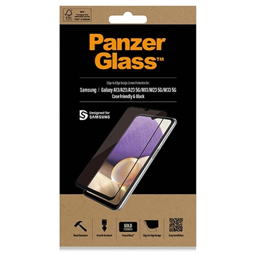 Samsung Galaxy A13/A23 PanzerGlass Case Friendly Zaštitno Kaljeno Staklo - 9H - Crne Ivice