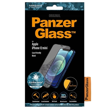 iPhone 12 Mini PanzerGlass Case Friendly Zaštitno Staklo - Crne Ivice - 9H