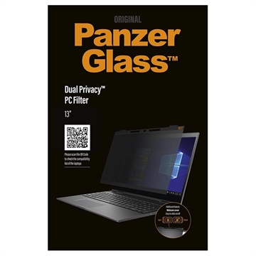 PanzerGlass Dual Privacy Screen Protector - 9H for Laptop - 13" (Open Box - Bulk Satisfactory)