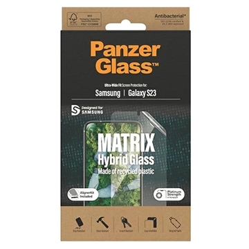 PanzerGlass Matrix Hybrid Glass Samsung Galaxy S23 5G Zaštitno Staklo