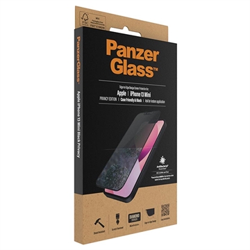 iPhone 13 Mini PanzerGlass Privacy Case Friendly Zaštitno Staklo - Crne Ivice