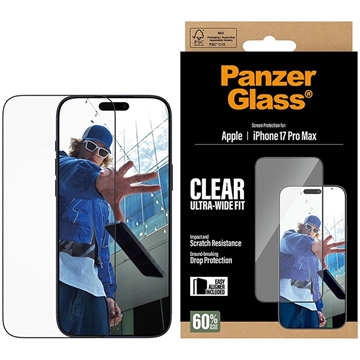 iPhone 17 Pro Max PanzerGlass Ultra-Wide Fit EasyAligner Zaštitno Staklo - Crna Ivica