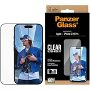 iPhone 17/16 Pro PanzerGlass Ultra-Wide Fit EasyAligner Zaštitno Staklo - Crna Ivica