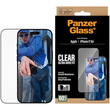 iPhone Air PanzerGlass Ultra-Wide Fit EasyAligner Zaštitno Staklo - Crna Ivica