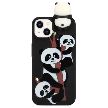 Serija 3D Figurica iPhone 14 TPU Maska - Familija Panda