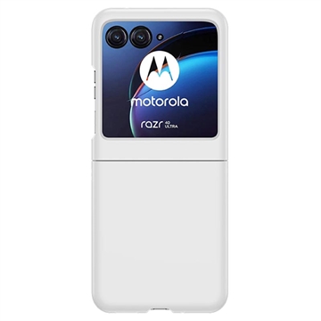 Motorola Razr 40 Ultra Plastična Zaštitna Maska - Bela