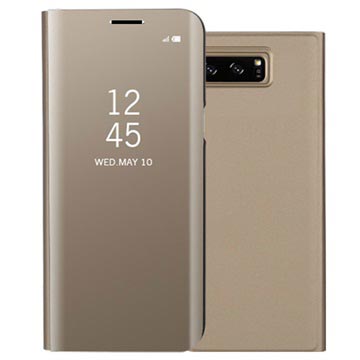 Luxury Mirror View Samsung Galaxy Note8 Flip Futrola - Zlatna
