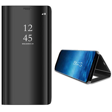 Samsung Galaxy S9 Luxury Mirror Flip View Futrola - Crna