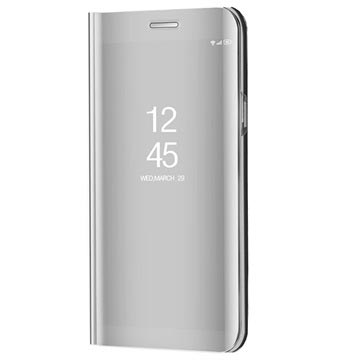Huawei Mate 10 Luxury Mirror Flip View Futrola - Srebrna