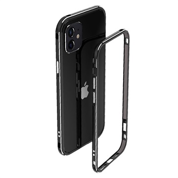 Polar Lights Style iPhone 12 Mini Metalni Zaštitni Okvir - Crni / Sivi
