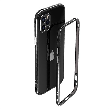Polar Lights Style iPhone 12 Pro Metalni Zaštitni Okvir - Crni / Sivi