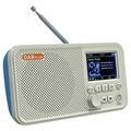 Portable DAB Radio & Bluetooth Speaker C10 - White / Blue