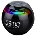 Portable Bluetooth Speaker with LED Alarm Clock