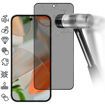 Google Pixel 10 Pro XL Privacy Full Cover Full Cover Zaštitno Kaljeno Staklo - Crne Ivice