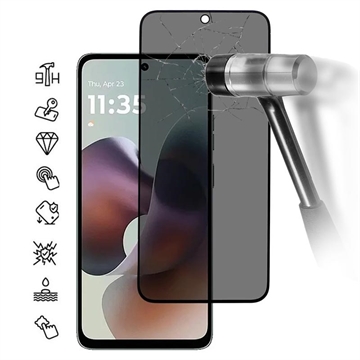 Motorola Moto G56 Privacy Full Cover Full Cover Zaštitno Kaljeno Staklo - 9H - Crne Ivice