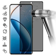 Realme 12 Pro/12 Pro+ Privacy Full Cover Full Cover Zaštitno Kaljeno Staklo - 9H - Crne Ivice