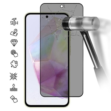 Samsung Galaxy A36/A56 Privacy Full Cover Zaštitno Kaljeno Staklo - 9H - Crne Ivice