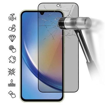 Samsung Galaxy M35 Privacy Full Cover Full Cover Zaštitno Kaljeno Staklo - 9H - Crne Ivice