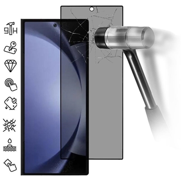 Samsung Galaxy Z Fold6 Privacy Full Cover Full Cover Zaštitno Kaljeno Staklo - 9H - Crne Ivice