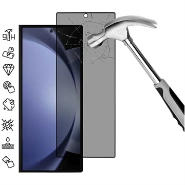 Samsung Galaxy Z Fold7 Privacy Full Cover Full Cover Zaštitno Kaljeno Staklo - Crne Ivice