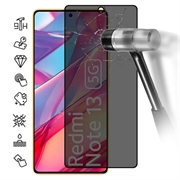 Xiaomi Redmi Note 13 Privacy Full Cover Full Cover Zaštitno Kaljeno Staklo - Crne Ivice