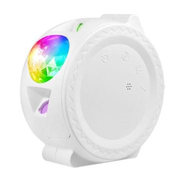 3-u-1 Zvezdano Nebo Projektor / Noćna Lampa - 2200mAh - Beli