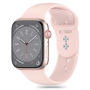 Apple Watch Series 11/10/9/8/7/6/SE 3/SE Tech-Protect Silicone Strap - 40mm/41mm/42mm - Light Pink
