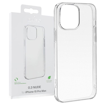 iPhone 15 Pro Max Puro 0.3 Nude TPU Maska - Providna