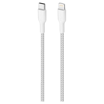 Puro Fabric Ultra-Strong USB-C / Lightning kabl - 2m, 20W