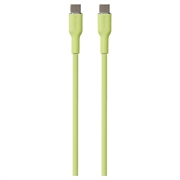 Puro Icon Soft USB-C / USB-C kabl - 1.5m - svetlo zelen