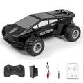 Q212 Waterproof 4WD Amphibious Car with Remote Control - Black