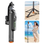 Q625 Bluetooth AI Tracking Quadripod / Selfie Stick - 1.83m - Black